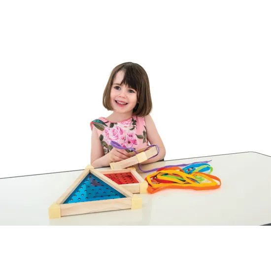 Geo Shape Lacing - Set of 3 - Modern Teaching Aids NZ