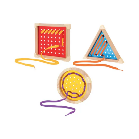 Geo Shape Lacing - Set of 3 - Modern Teaching Aids NZ