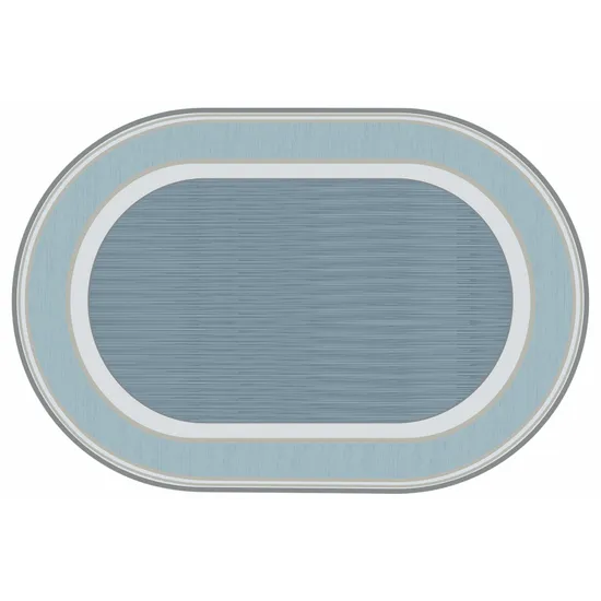 Blue Oval Rug - 274 (L) x 183 (W) cm - Modern Teaching Aids NZ
