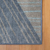 Blue Geometric Rug - 274 (L) x 183 (W) cm - Modern Teaching Aids NZ