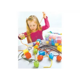 Giant Lacing Beads - Box of 100 - Modern Teaching Aids NZ