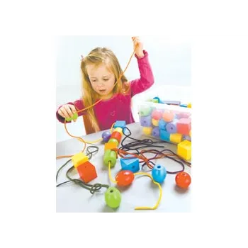 Giant Lacing Beads - Box of 100 - Modern Teaching Aids NZ