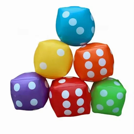 Colourful Inflatable Dice - 6 Pieces - Modern Teaching Aids NZ