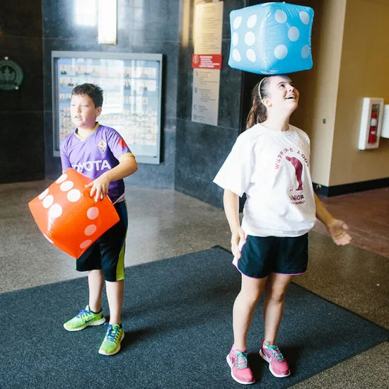 Colourful Inflatable Dice - 6 Pieces - Modern Teaching Aids NZ