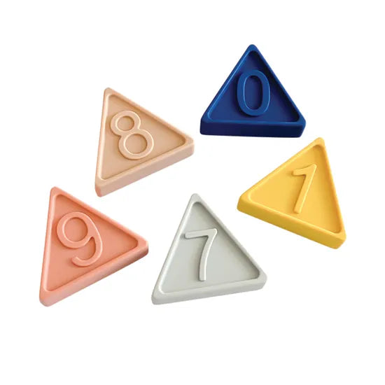 Silicone Triangle Stacker Blocks Macaron 10 Pieces - Modern Teaching Aids NZ