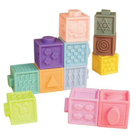 Squeezy Blocks Macaron 12 Pieces - Modern Teaching Aids NZ