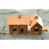 Wooden Cabin Blocks Set of 165 Piecs - Modern Teaching Aids NZ