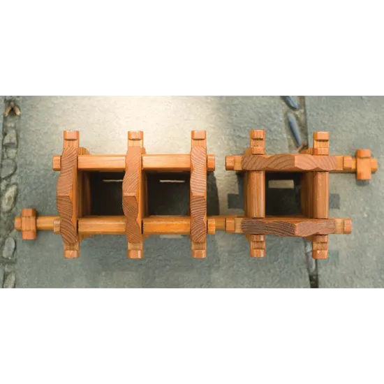 Wooden Cabin Blocks Set of 165 Piecs - Modern Teaching Aids NZ