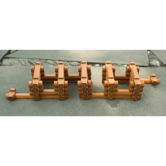 Wooden Cabin Blocks Set of 165 Piecs - Modern Teaching Aids NZ