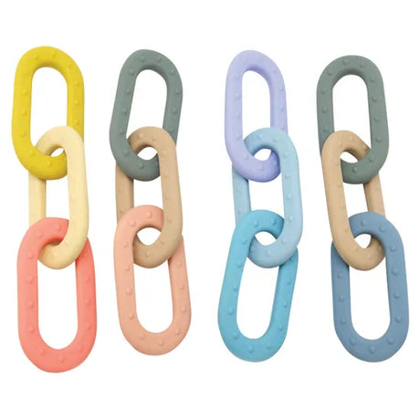 Silicone Baby Links 4 Pieces - Modern Teaching Aids NZ