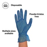 Nitrile Gloves Blue Large - Pack of 100 - Modern Teaching Aids NZ