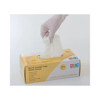 Nitrile Gloves White Medium - Pack of 100 - Modern Teaching Aids NZ