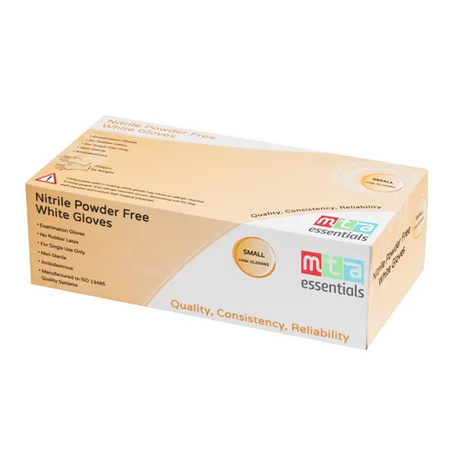 Nitrile Gloves White Small - Pack of 100 - Modern Teaching Aids NZ