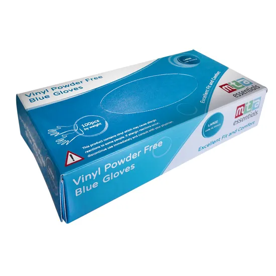Vinyl Gloves Blue Large - Pack of 100 - Modern Teaching Aids NZ