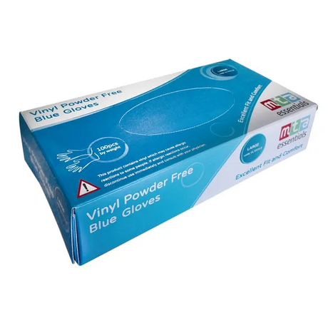 Vinyl Gloves Blue Large - Pack of 100 - Modern Teaching Aids NZ