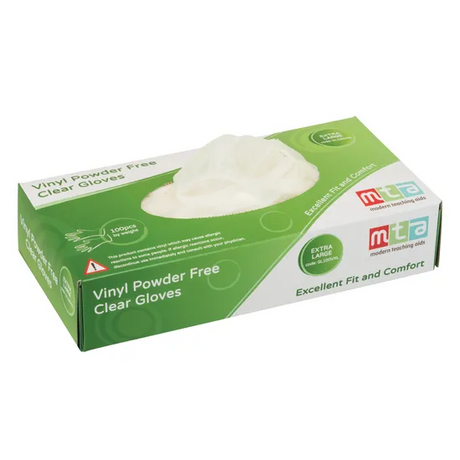 Vinyl Gloves Clear XL- Pack of 100 - Modern Teaching Aids NZ