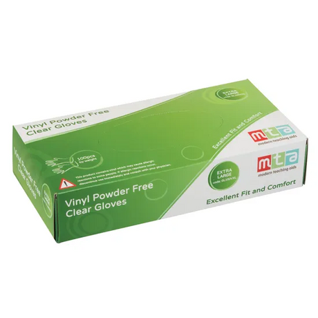 Vinyl Gloves Clear XL- Pack of 100 - Modern Teaching Aids NZ