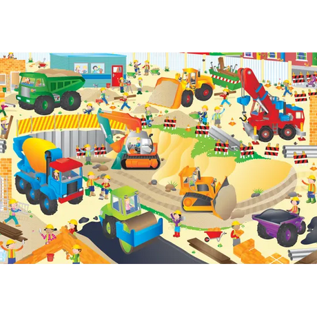 Galt Construction Site Giant Floor Puzzle 8 Pieces - Modern Teaching Aids NZ