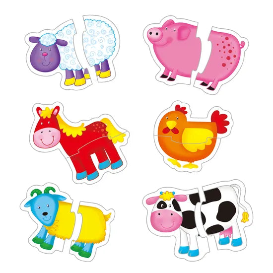 Galt - Baby Puzzles - Farm - 2 Piecess - Modern Teaching Aids NZ