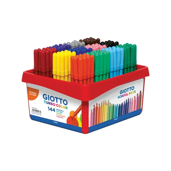Giotto Turbo Coloured Markers - Pack of 144 - Modern Teaching Aids NZ