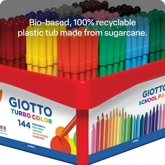 Giotto Turbo Coloured Markers - Pack of 144 - Modern Teaching Aids NZ