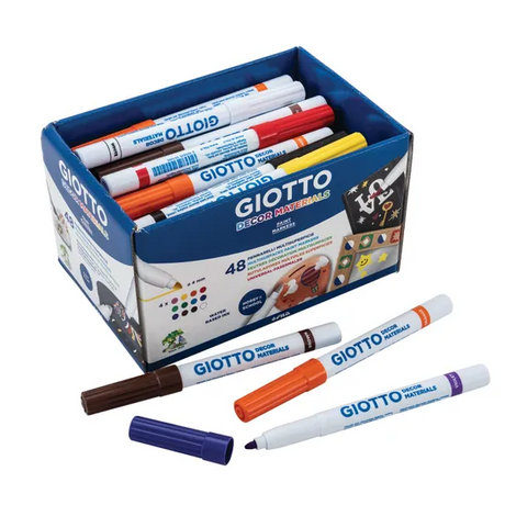 Giotto Multi Surface Paint Markers - Pack of 48 - Modern Teaching Aids NZ