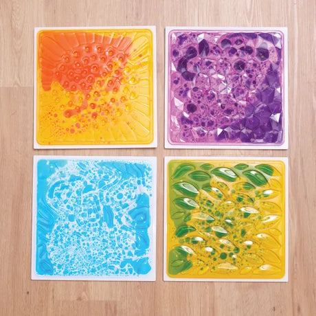 3D Liquid Floor Tiles Set of 4