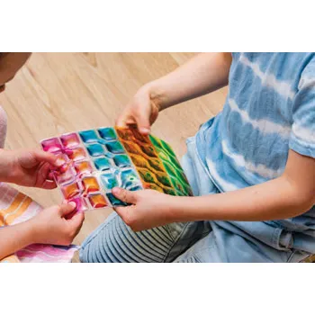 Rainbow Squares Sensory Pads Set of 4 - Modern Teaching Aids NZ