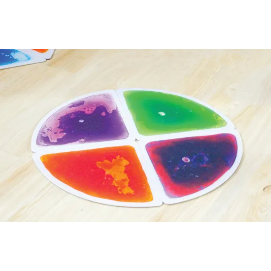Sensory Liquid Floor Tiles - Quadrant - Pack of 4 - Modern Teaching Aids NZ