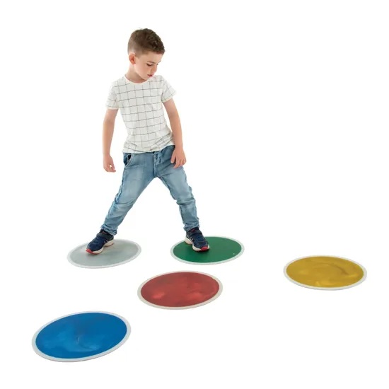 Glitter Liquid Floor Tile - Round - Pack of 5 - Modern Teaching Aids NZ