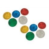 Glitter Liquid Floor Tile - Round - Pack of 10