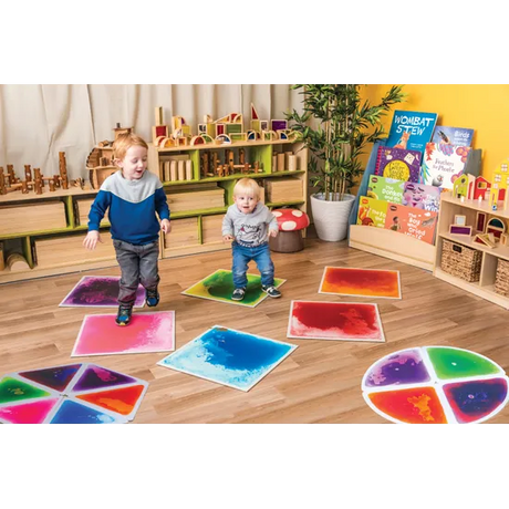 Sensory Liquid Floor Tile Super Set - Set of 16 - Modern Teaching Aids NZ