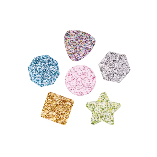 Teachables - Glitter Shapes - 24 pieces - Modern Teaching Aids NZ