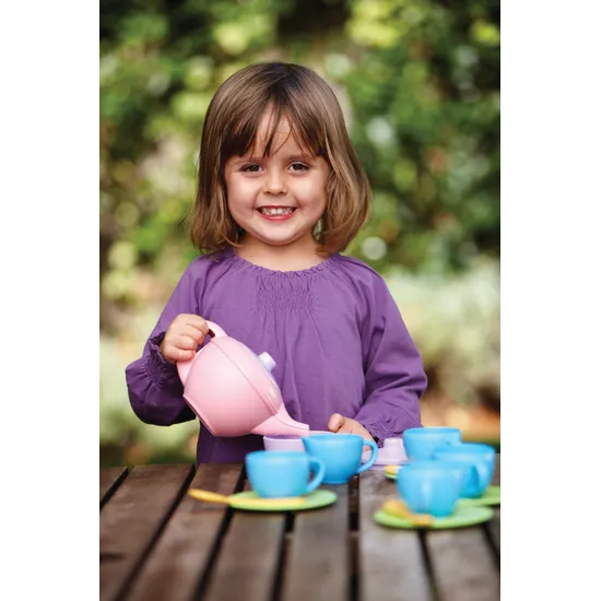 Green Toys - Tea Set 15 Pieces - Modern Teaching Aids NZ