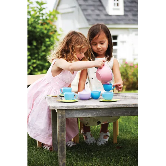 Green Toys - Tea Set 15 Pieces - Modern Teaching Aids NZ