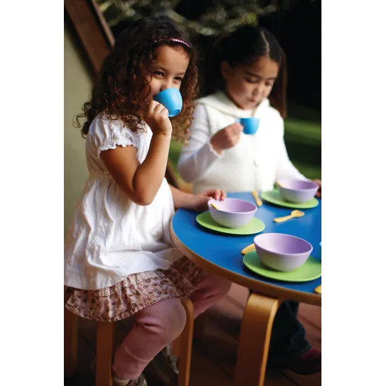 Green Toys Dinner Dish Set Recycled Plastic - 24 Pieces - Modern Teaching Aids NZ