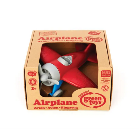 Green Toys - Airplane - Red - Modern Teaching Aids NZ