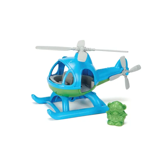 Green Toys - Helicopter - Blue - Modern Teaching Aids NZ