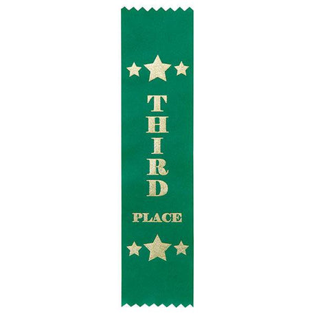 HART Star Place Ribbon (50) Third Green - Modern Teaching Aids NZ