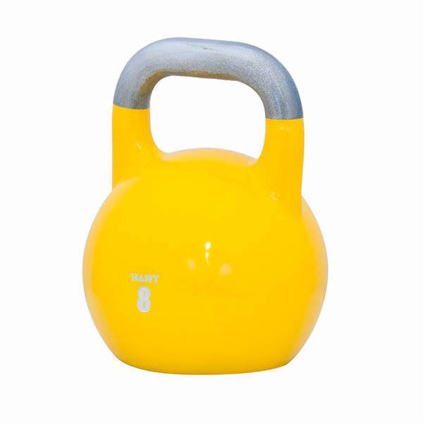 HART Steel Comp Kettlebell 8kg - Yellow - Modern Teaching Aids NZ