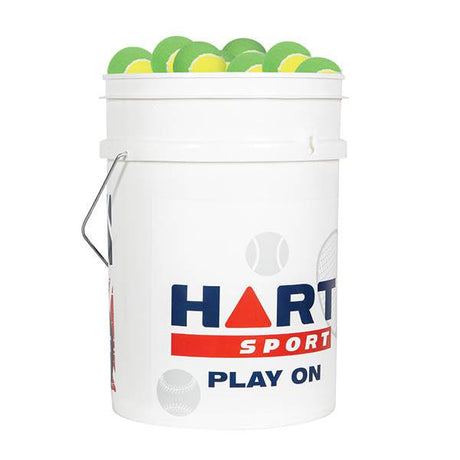 HART Bucket of Low Compression Tennis Balls - Yellow/Green - Modern Teaching Aids NZ