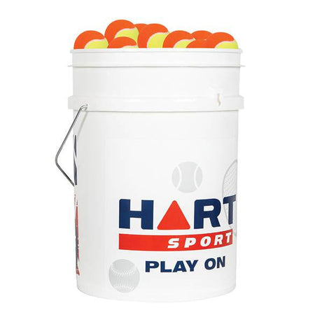 HART Bucket of Low Compression Tennis Balls -Yellow/Orange - Modern Teaching Aids NZ