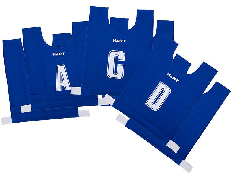 HART 6-a-Side Netball Bib Set Senior - Blue - Modern Teaching Aids NZ