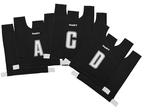 HART 6-a-Side Netball Bib Set Junior - Black - Modern Teaching Aids NZ