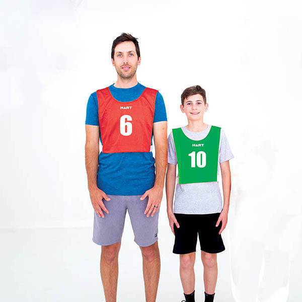 HART Numbered Bib Set Junior - Blue - Modern Teaching Aids NZ