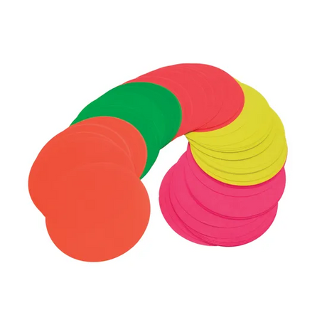 Fluorescent Paper Circles 18cm 70gsm - Pack of 120 - Modern Teaching Aids NZ