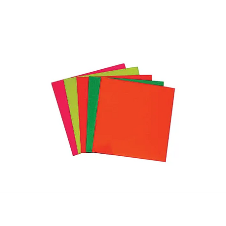 Fluorescent Matte Paper Squares 25.4cm 70gsm - Pack of 100 - Modern Teaching Aids NZ