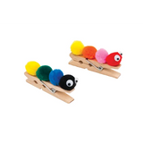 Wooden Mini Pegs - Pack of 48 - Modern Teaching Aids NZ