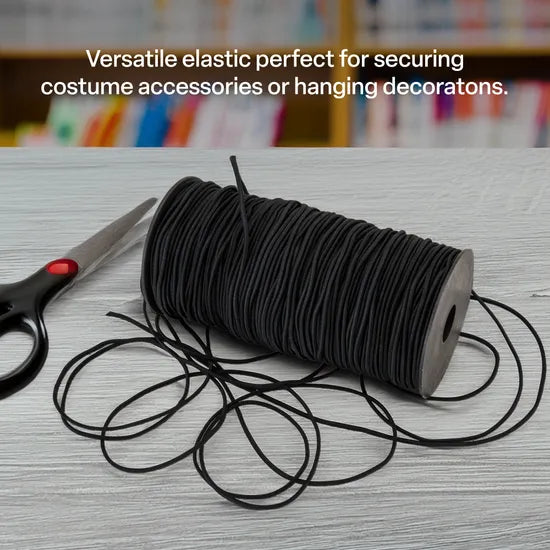 Black Elastic 2mm x 100m - Modern Teaching Aids NZ