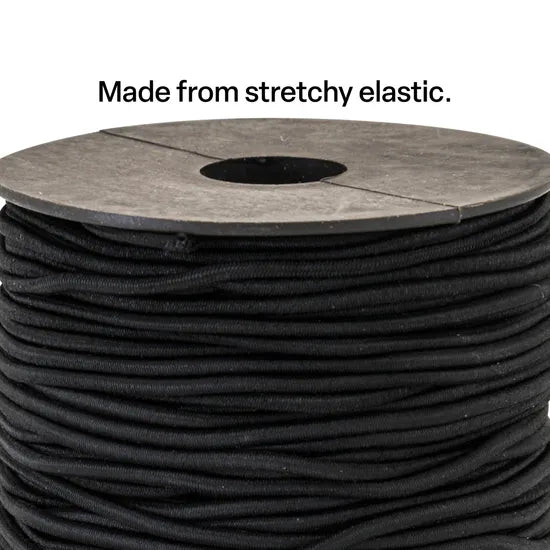 Black Elastic 2mm x 100m - Modern Teaching Aids NZ